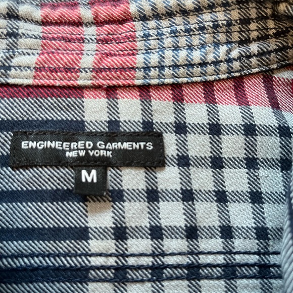Engineered Garments men’s plaid Flannel shirt, size M - Picture 4 of 6